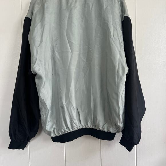 Vintage Logo Visions Mens 100% Silk Lightweight FREMONT HOTEL CASINO Jacket M - Picture 4 of 9